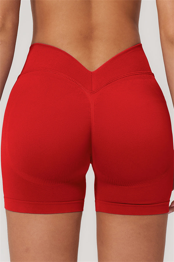One-Shoulder Sports Bra Shorts 2-Piece Set