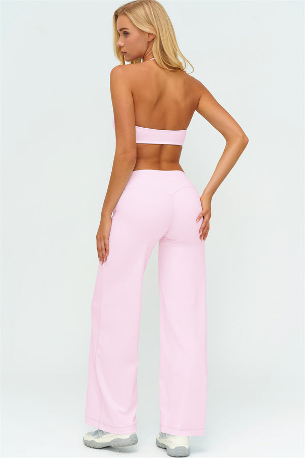 Sports Bra + New Straight Leg Pants 2-Piece Set