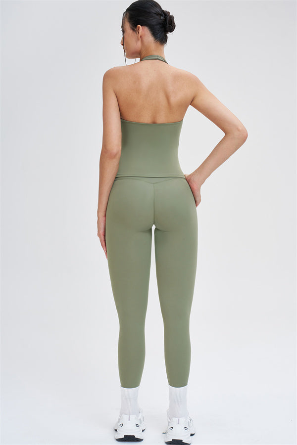 Crop Top + Leggings 2-Piece Set