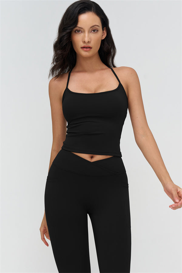 Crop Top + Leggings 2-Piece Set