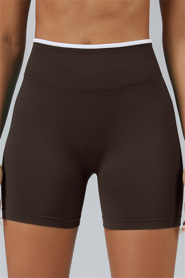 Long Sleeve Crop top Shorts 2-Piece Set