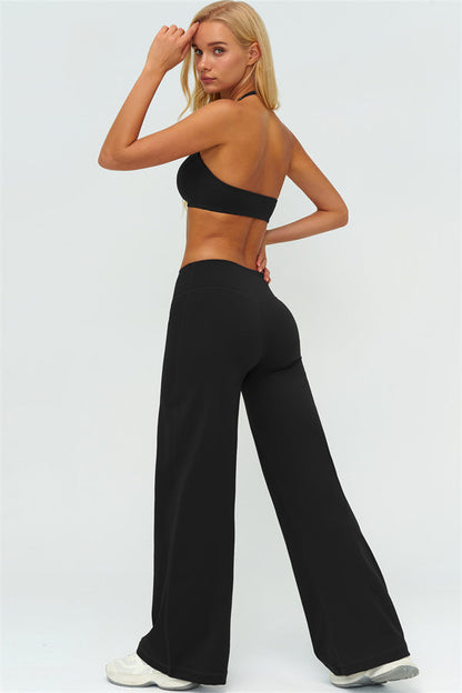 Sports Bra + New Straight Leg Pants 2-Piece Set