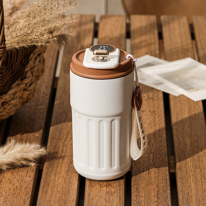 Smart Digital Thermal Bottle Portable Coffee Mug -Stainless Steel