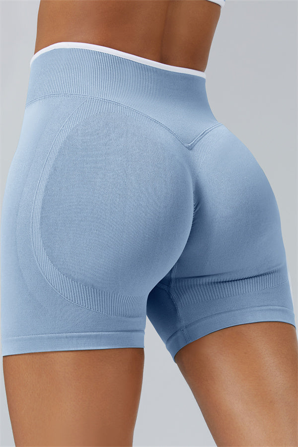 Long Sleeve Crop top Shorts 2-Piece Set
