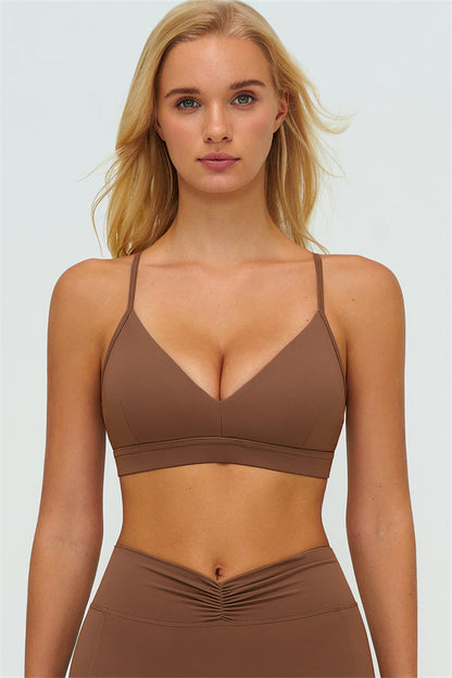 Y-Back Sports Bra Shorts 2-Piece Set