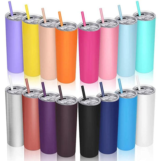 Stainless Steel Thermos Water Bottle With Straw