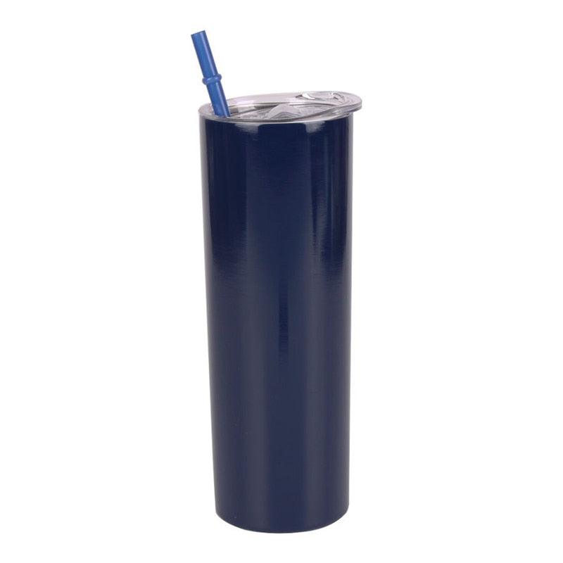Stainless Steel Thermos Water Bottle With Straw