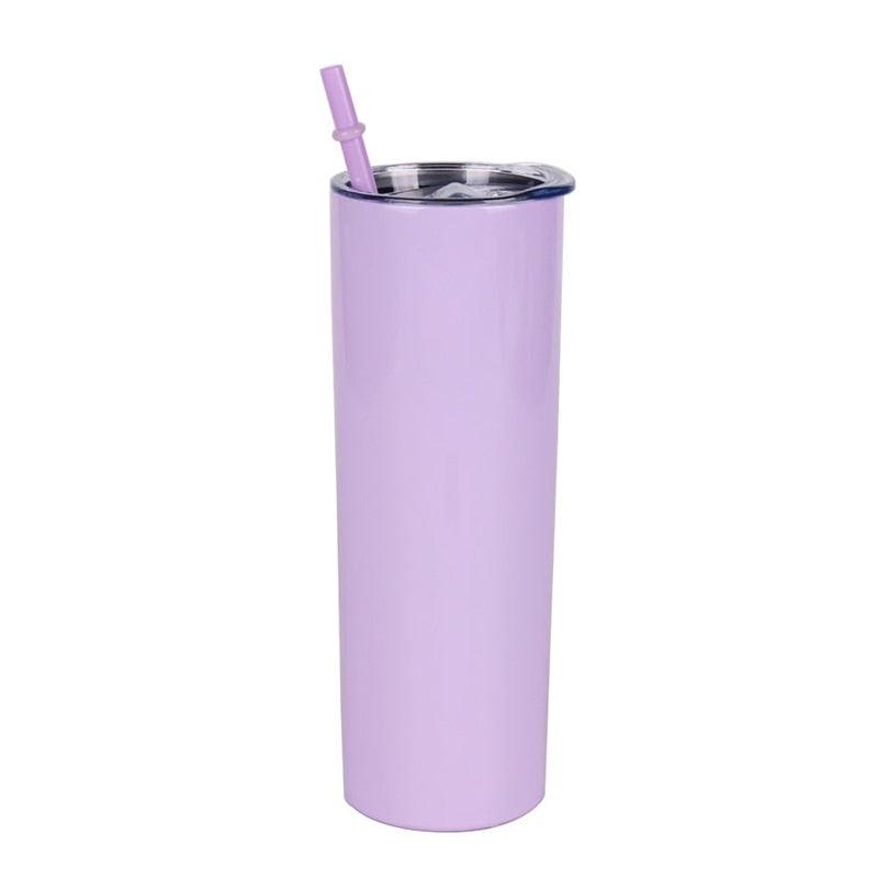 Stainless Steel Thermos Water Bottle With Straw