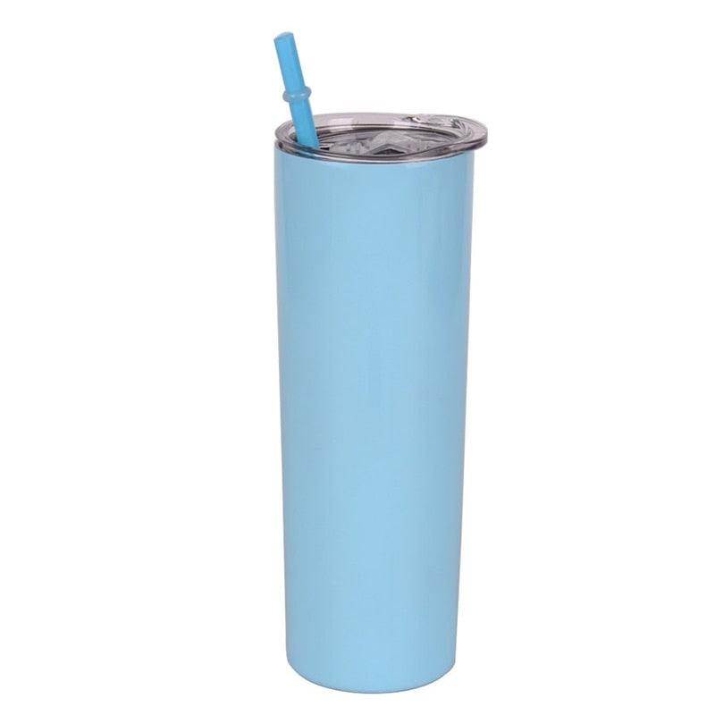 Stainless Steel Thermos Water Bottle With Straw